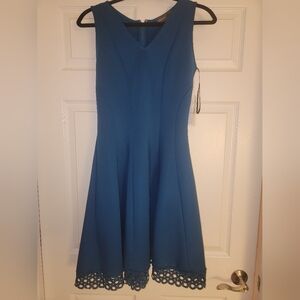Donna Ricco teal sleeveless dress, women's Size 6